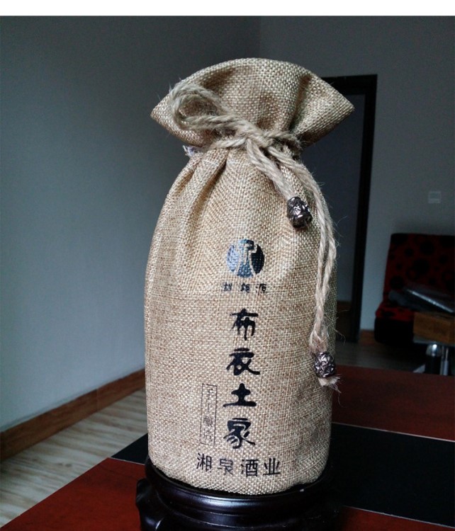 廠(chǎng)家直銷(xiāo)瓷瓶套 布藝酒袋禮品 酒布袋 創(chuàng)意禮品包裝布袋定制