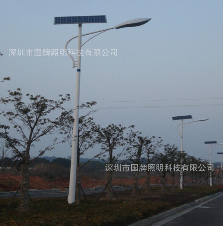 廠家批發祥云燈頭LED太陽能路燈5米6米新農村道路太陽能路燈