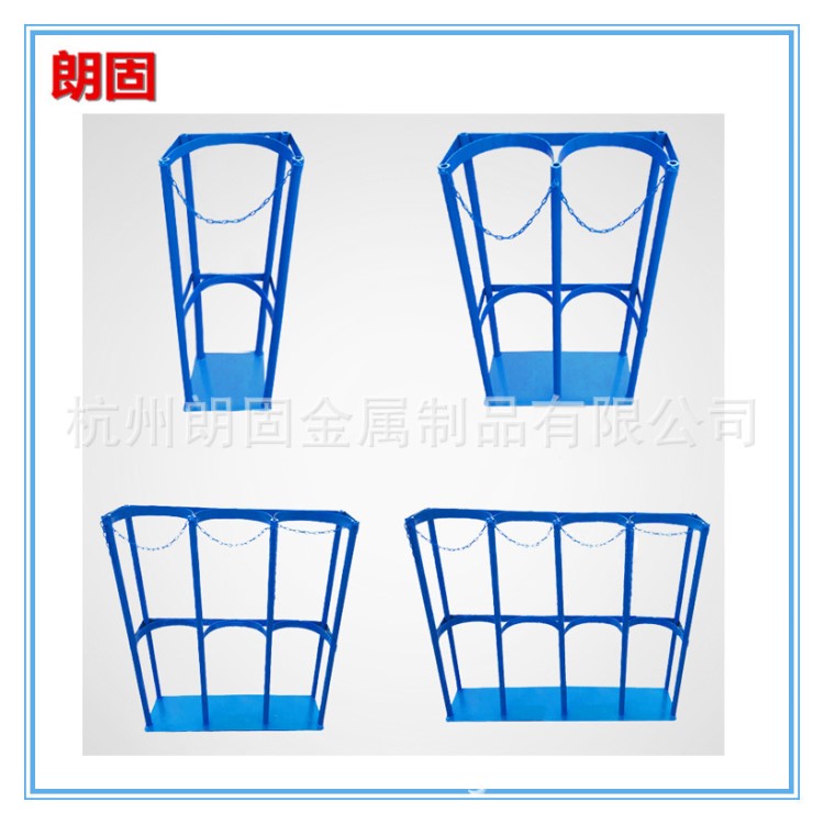 批發氣瓶架 單瓶雙瓶固定架氣瓶支架 可移動鋼瓶推車鋼瓶架