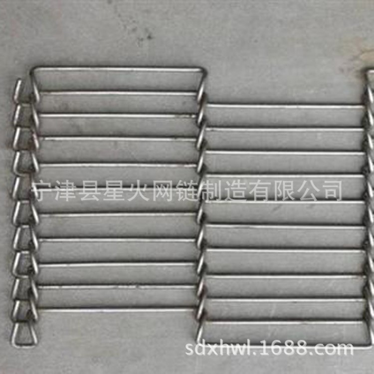 星火長期供應304不銹鋼洗碗機網帶 非標定制曲軸型乙字型微波網帶