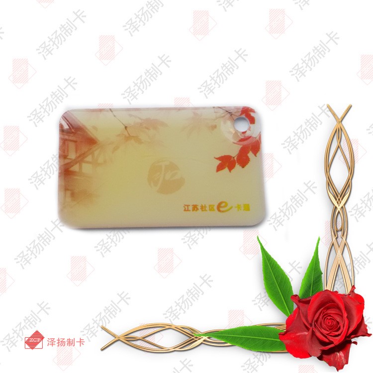 廠家直銷uid可改寫滴膠卡 t5577滴膠卡 可復(fù)制門禁卡 圖案可定制