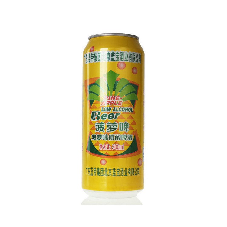 藍(lán)帶啤酒 藍(lán)帶菠蘿味啤酒 艾爾水果啤酒500ml*24罐