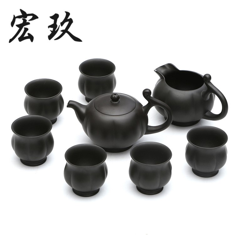 整套紫砂茶具套裝 功夫茶具茶壺茶杯 批發(fā)中秋春節(jié)禮品定制LOGO