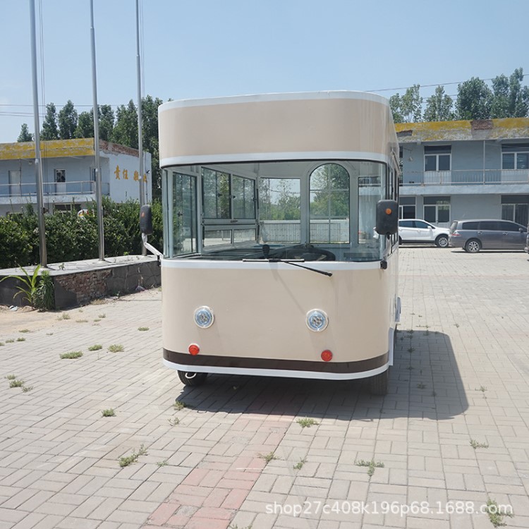 多功能流動餐車街景店車?yán)滹嬆滩鑿N房設(shè)備電動小吃車流動快餐車