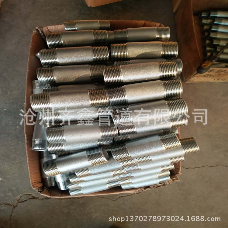 雙頭螺紋短節  異徑六角頭雙絲頭的生產廠家  滄州齊鑫