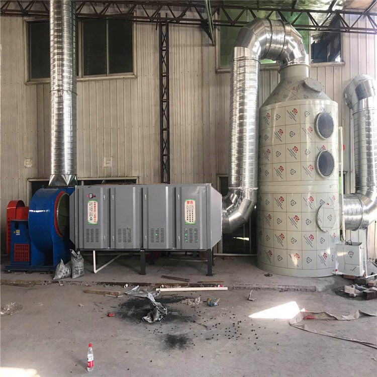 VU光解廢氣處理設(shè)備活性炭吸附塔漆霧凈化箱除塵除油煙器