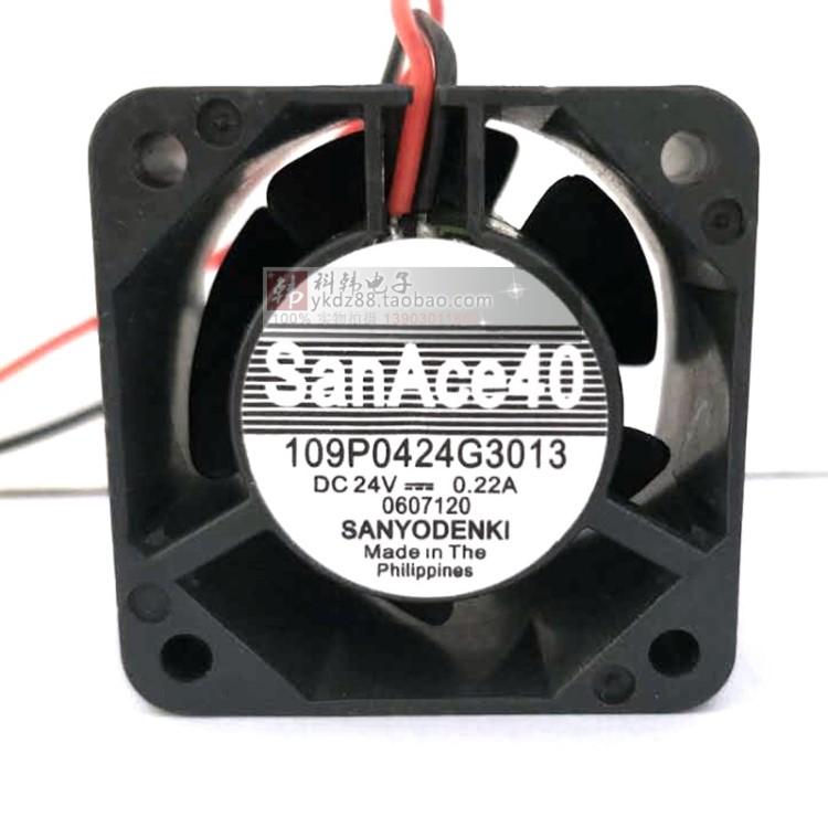 三洋 4028 109P0424G3013 DC 24V 0.22A 風扇 風機 雙滾珠