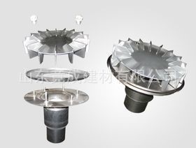 中財(cái)聯(lián)塑康樂PE虹吸不銹鋼雨水斗，虹吸HDPE管件廠家生產(chǎn)加工定做