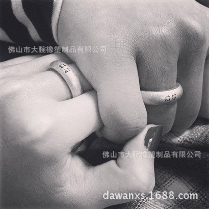 潮牌系列權志龍gd同款戒指1314數字浪漫情侶戒指一生一世圓環戒指