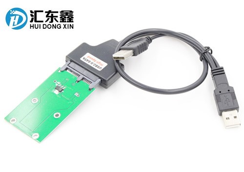 1.8寸micro sata轉(zhuǎn)USB易驅(qū)線 MSATA SSD固態(tài)硬盤(pán)轉(zhuǎn)USB2.0 7+9接口