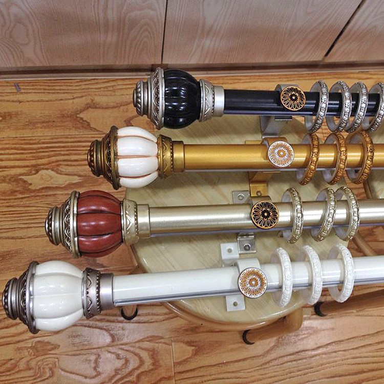 厂家定制批发 欧式时尚窗帘杆新款悬挂式铝合金罗马杆窗帘轨道