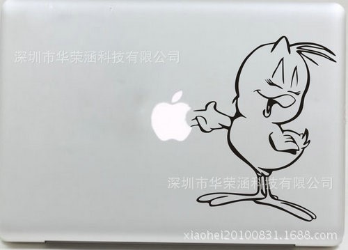 個(gè)性創(chuàng)意貼 蘋果筆記本貼紙MacBook Air Pro 創(chuàng)意局部 鏤空貼紙