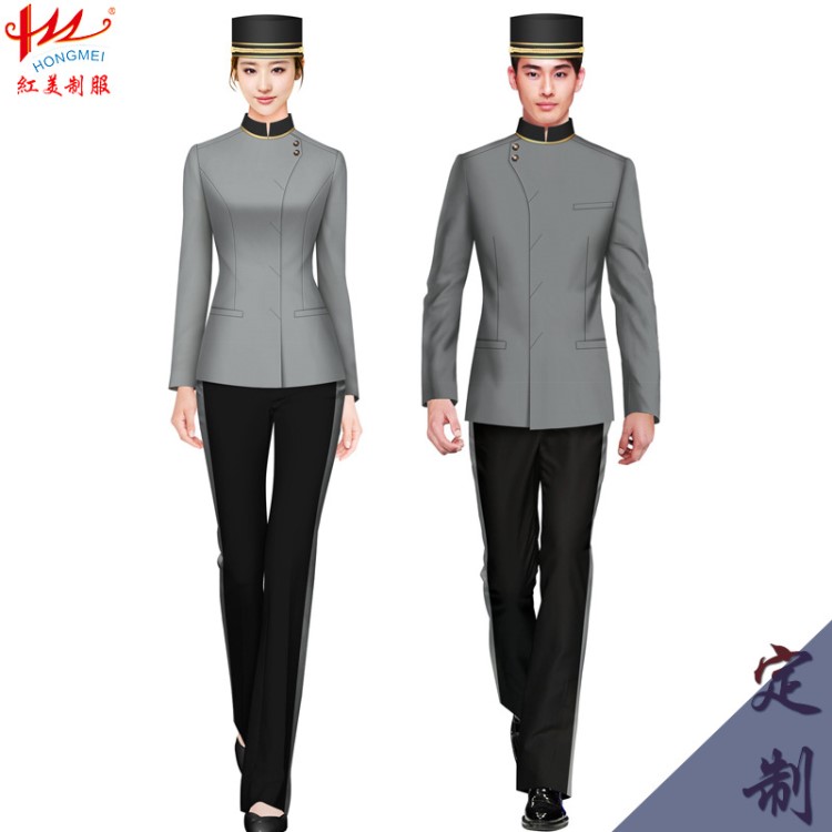 2019新款 酒店制服 工作服系列來圖來樣量身定做服裝設(shè)計定制