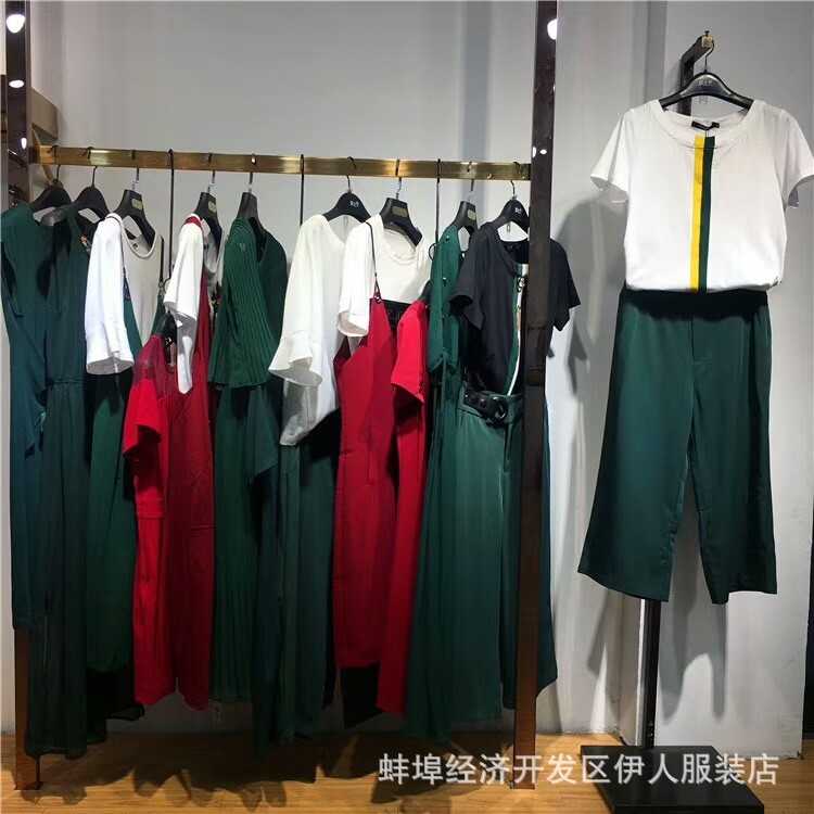 大碼女裝時(shí)尚休閑連衣裙【迪絲雅18夏】杭州品牌女裝折扣走份批發(fā)