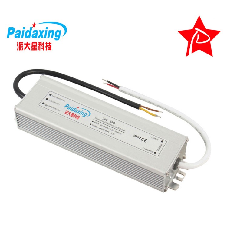 24V50W防水電源 24V2.1A恒壓LED燈管霓虹燈驅(qū)動(dòng)開(kāi)關(guān)電源超率