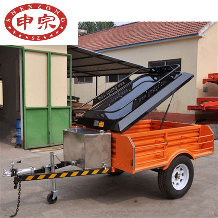 廠家直銷定制 工具車 帶不銹鋼水箱汽車小拖車 戶外野營小拖車