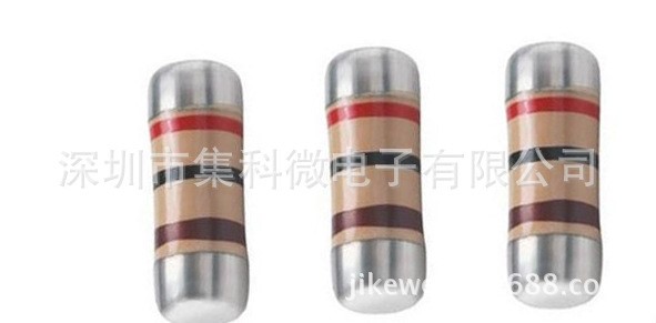 MELF晶圓電阻0207 470R 220R 10K 100K 1K 圓柱色環(huán)金屬膜電阻