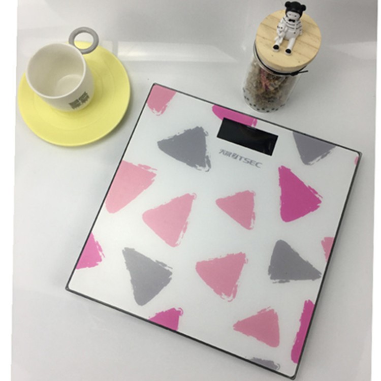 天晟源頭廠家新款USB充電款人體秤背光溫度健康禮品電子體重秤