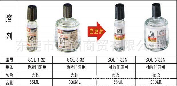 旗牌TAT速干溶劑可降低印油粘度，提高操作便利性，節(jié)省印油用量