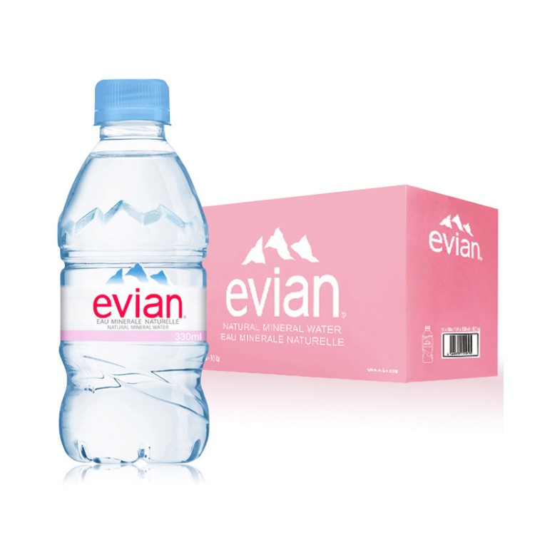 evian/依云礦泉水330ml 法國原瓶天然礦泉水小瓶