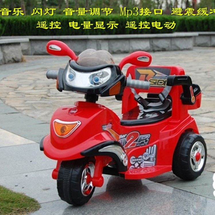 2015新款孩智堡兒童電動(dòng)摩托車 寶寶遙控嬰兒車廠家批發(fā)1-4歲使用