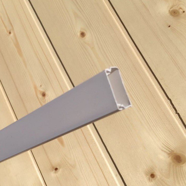 中財線槽PVC穿線管塑料方形方管明裝20x10 24x14 30x15 39x19