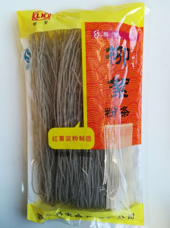 山東濟(jì)寧泗水柳絮紅薯地瓜淀粉粉條500g*30包箱裝規(guī)格