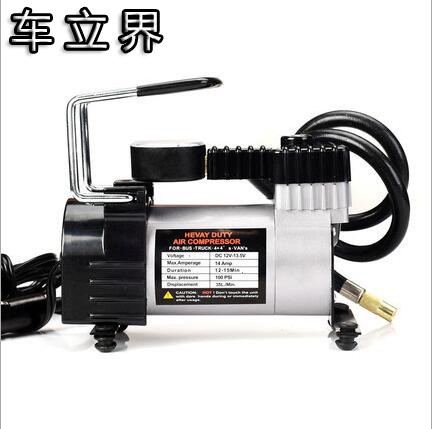 汽車用打氣泵單雙缸 便攜式12v 高壓大功率車載充氣泵補胎一體