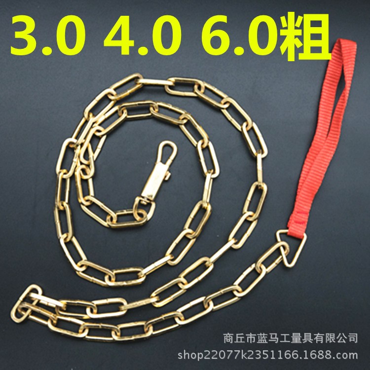 大號(hào)不銹鋼鏈條 遛狗牽引鐵狗鏈狗繩栓狗鏈子 寵物鏈6.0粗