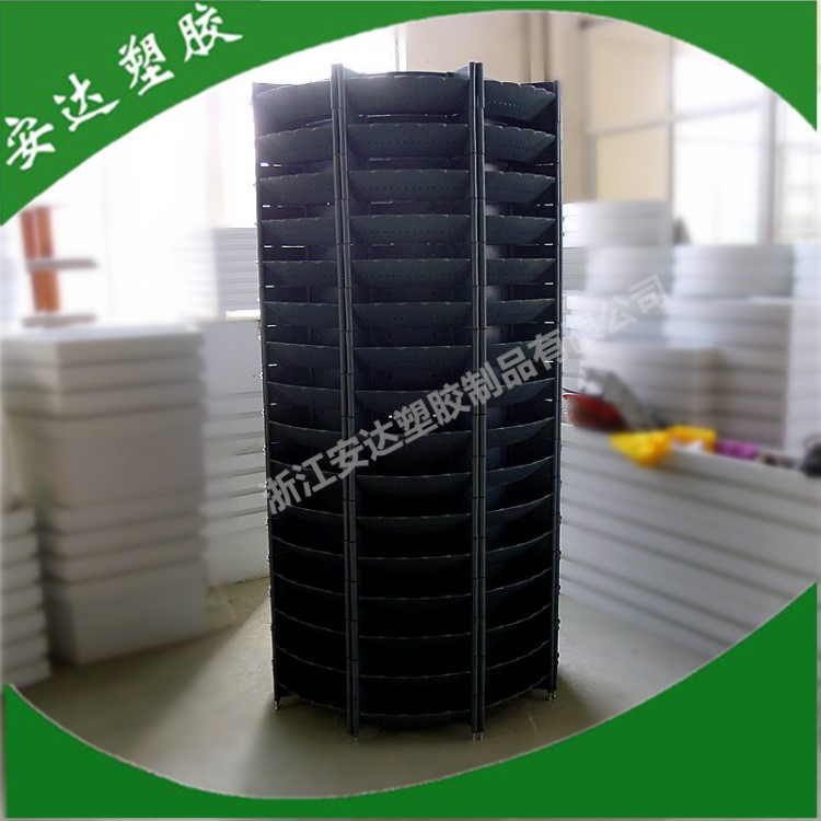 廠家直供PP塑料立體組合綠化花柱多邊圓柱式綠化花盆廣場景觀花柱