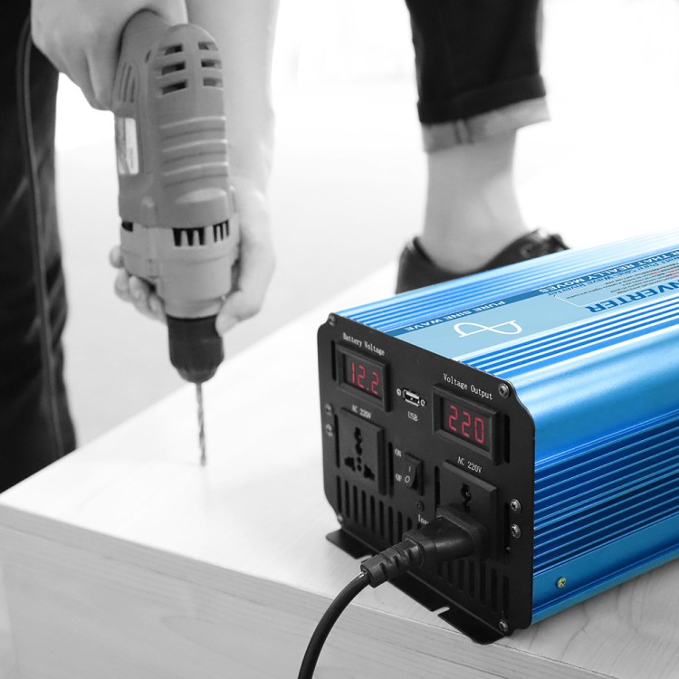 廠家12V轉220V3000W足功率弦波逆變器  汽車改裝逆變器