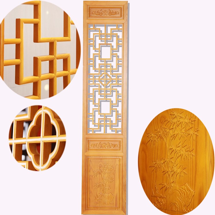 實木花格定制仿古門窗屏風可折疊料手工拼接環保耐用古典中式