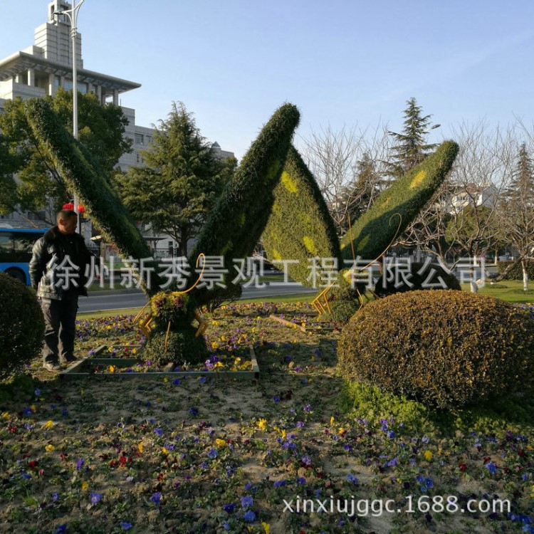 推薦別墅綠化雕塑 草雕花雕 綠雕制作 室外景觀制作廠家直銷