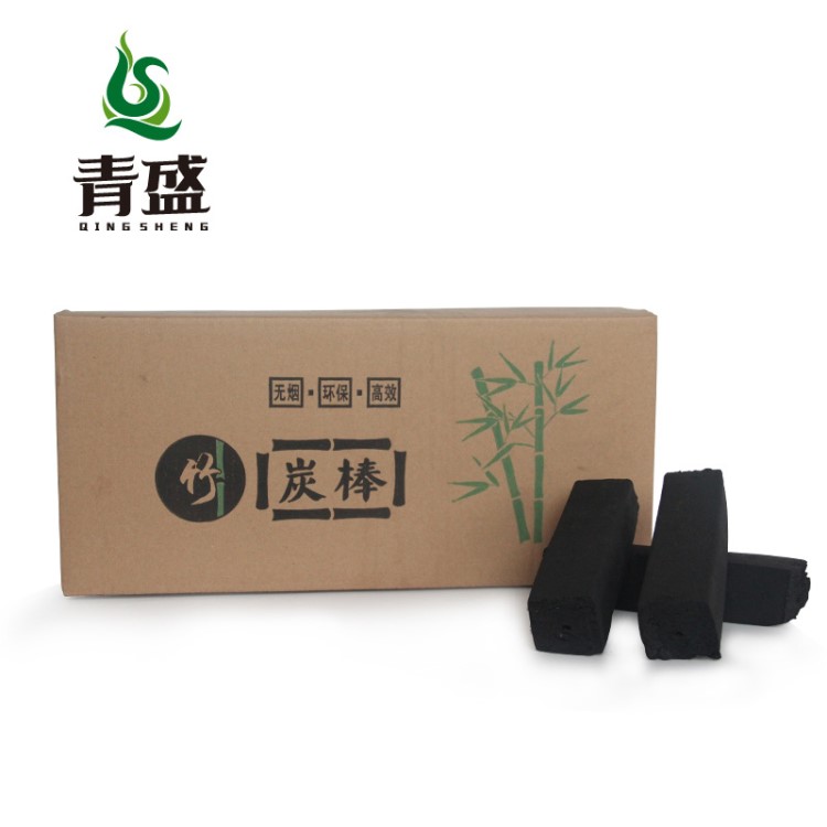 青盛木業(yè)  樣品包郵環(huán)保碳竹炭戶外燒烤炭中高溫機(jī)制易燃碳廠家