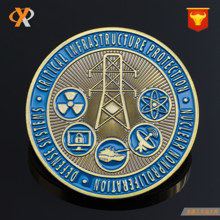 廠家定做金屬仿古上色紀念幣紀念章 人物肖像環保會銷活動幣
