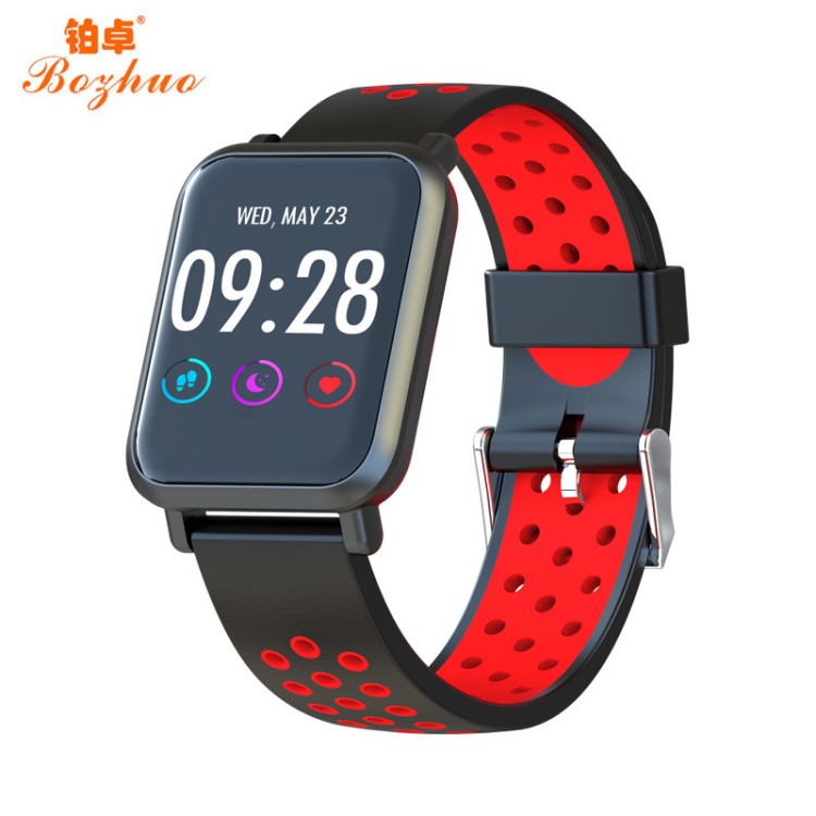 SN60plus硅膠彩屏心率監(jiān)測來電提醒信息推送smart band 智能手環(huán)