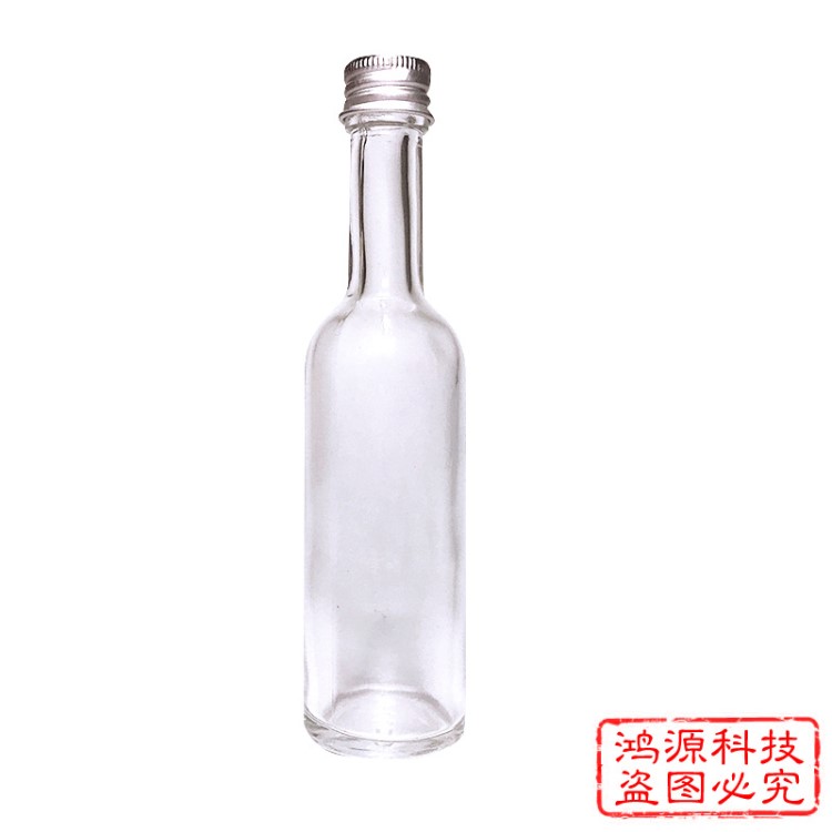 批發(fā)小酒瓶 50ml 茶油瓶100ml 橄欖油分裝瓶 透明玻璃酵素果醋瓶