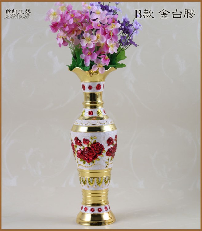 創意歐式琺瑯彩玫瑰花花瓶金屬荷葉邊彩色花插美歐家居工藝擺件