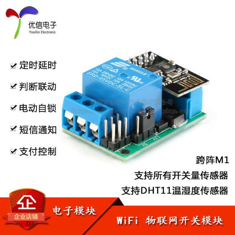 WiFi物联网开关模块 语音控制/ESP8266/二次开发/智能家居DIY