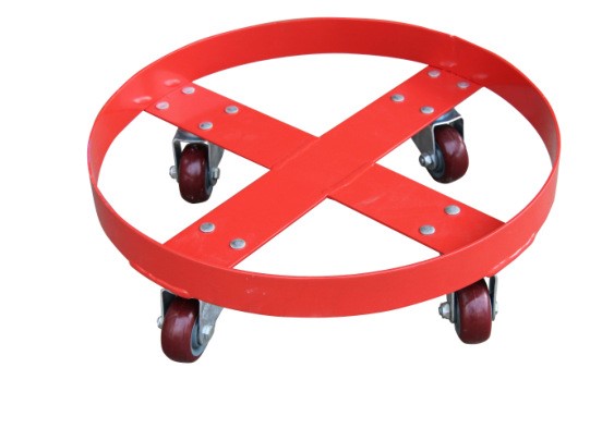 圓形不銹鋼平移油桶車 簡易 手推 機械旋轉式 多功能油桶車搬運車