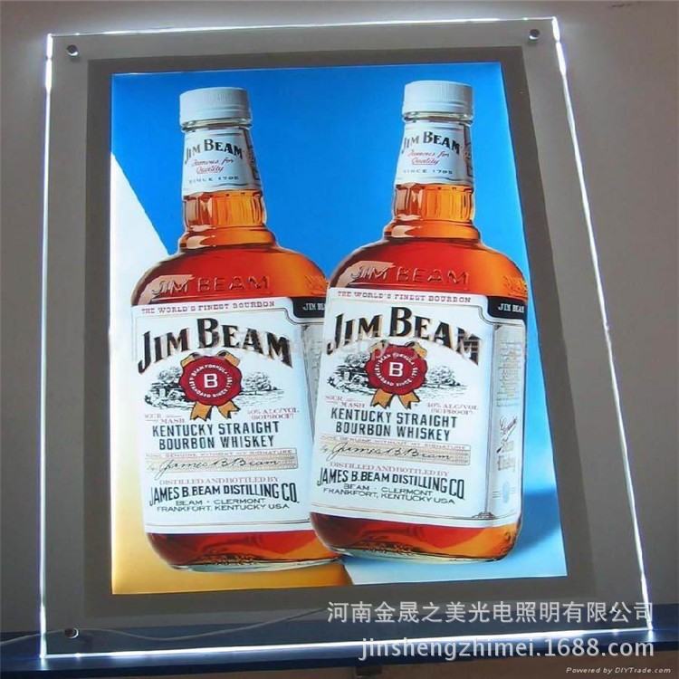 led超薄水晶燈箱 廣告牌 奶茶店吧臺(tái)亞克力價(jià)目表燈箱 點(diǎn)餐燈箱