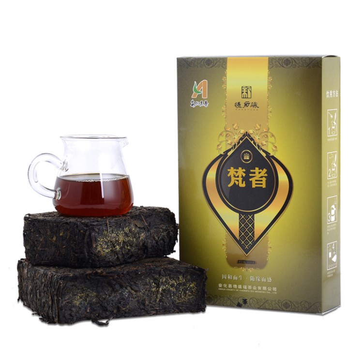 一件代發(fā)湖南安化黑茶手工金花茯磚茯茶磚茶黑茶葉批發(fā)價(jià)格