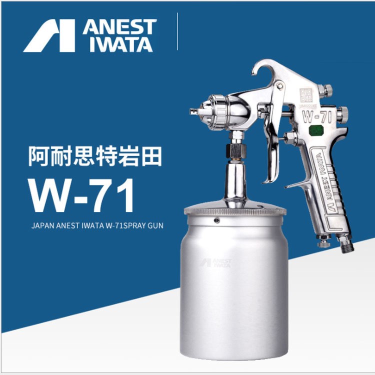 日本巖田噴槍W-71 氣動工具噴漆槍家具面漆搶 汽車油漆噴槍噴壺