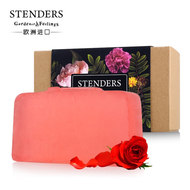 STENDERS/施丹蘭大馬士革玫瑰皂 100g 手工精油皂 潔面身體可用