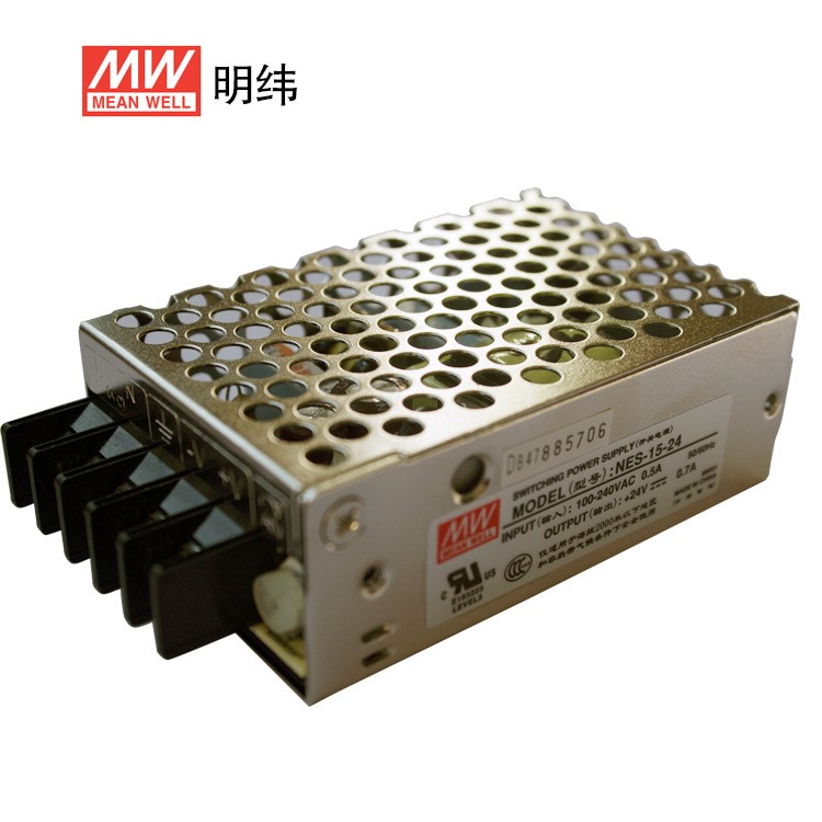臺灣明緯電源 開關電源NES-15-2415W 0.7A 24V現貨銷售