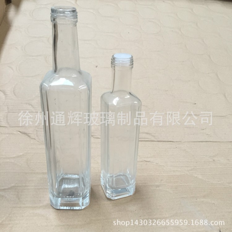 批发晶白料厚底橄榄油 菜籽油 核桃油玻璃油瓶