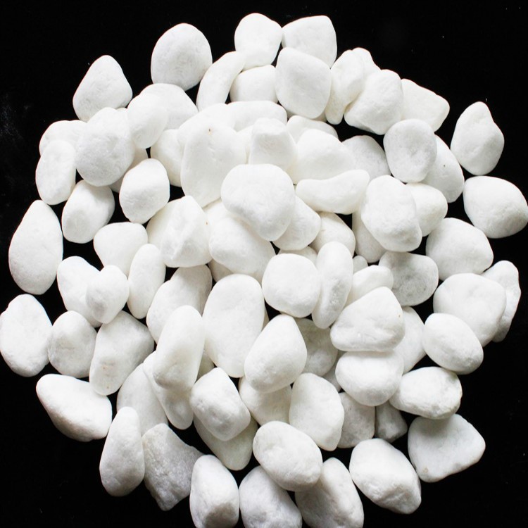 白色鹅卵石雪花白沙子白石子白沙石英砂天然彩砂