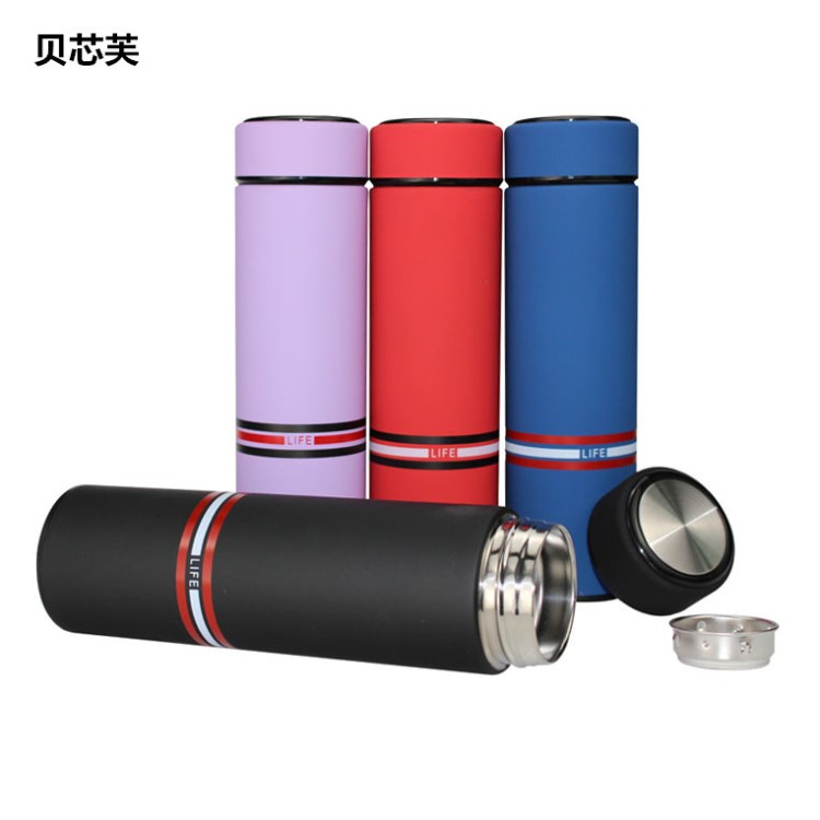 創(chuàng)意雙層不銹鋼真空保溫杯 辦公直筒商務(wù)禮品杯 便攜車載水杯