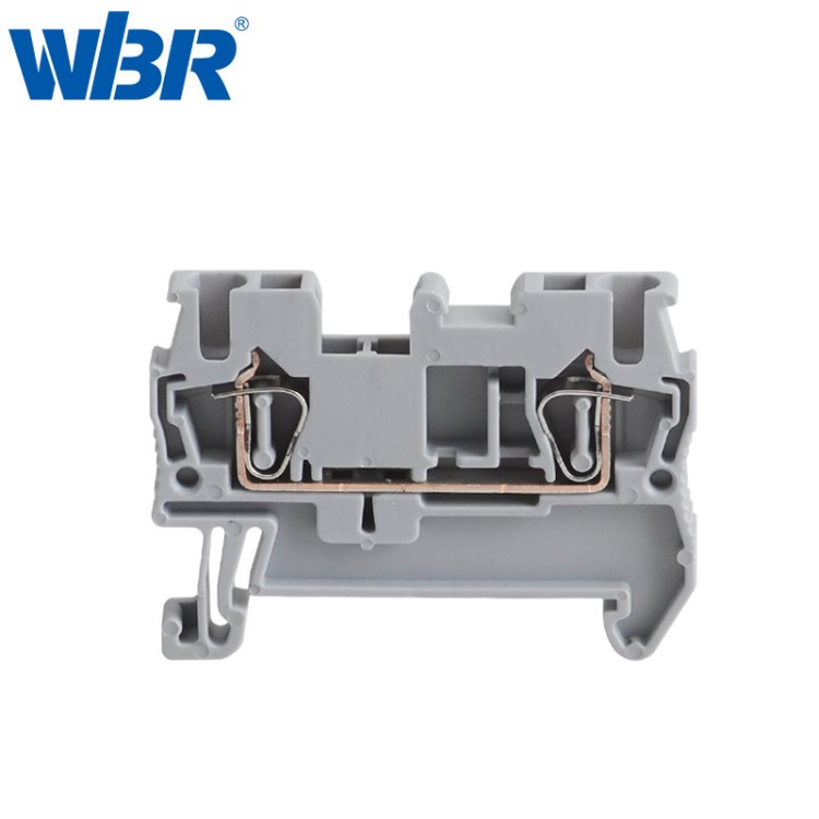 JUT3-2.5籠式直通式接線端子排ST-2.5回拉式彈簧電壓接線端子排