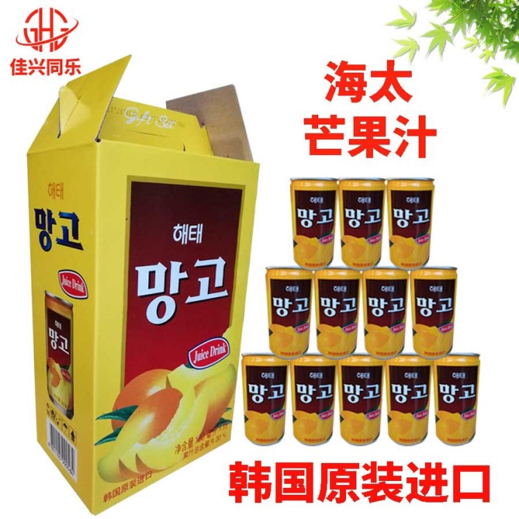 韓國飲料 海太芒果汁 180ml*15罐／箱